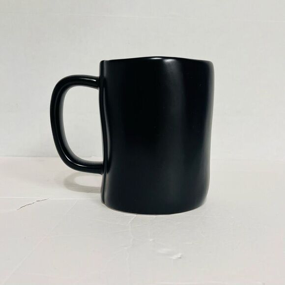 Rae Dunn BOO Mug   Black With White Letters  EUC - Picture 2 of 6